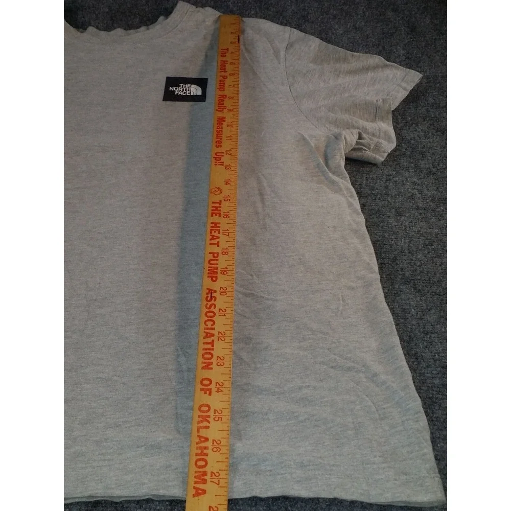 The North Face Mens XXL Short Sleeve Box Logo Gray Black Outdoors Graphic TShirt
